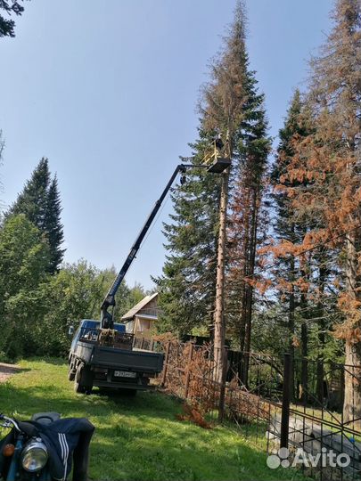 Кран манипулятор (автовышка) самогруз