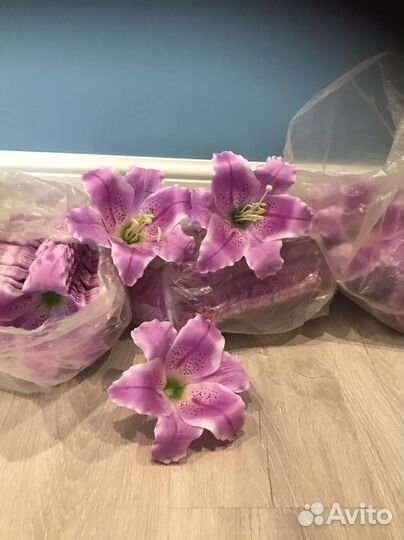 Искусственные цветы головы лилия