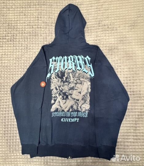 Зип худи cav empt синяя