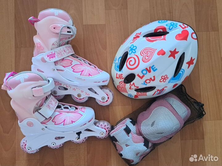 Ролики для девочек с защитой