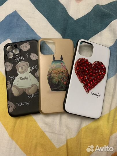 Чехол на iPhone 11, XS с накладкой под 11