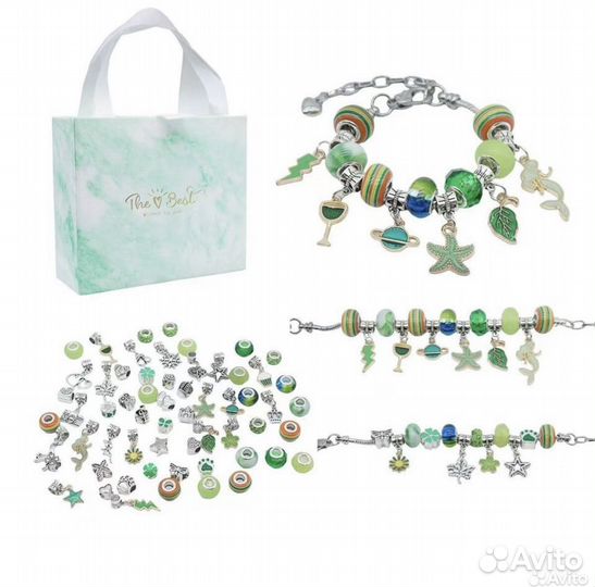 Браслеты с шармами как Пандора