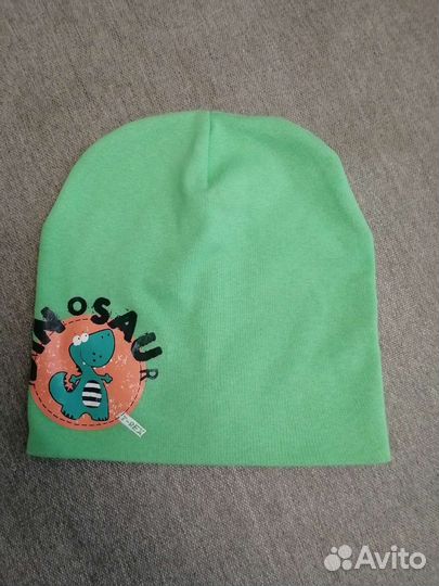 Шапка детская демисезонная с динозавром
