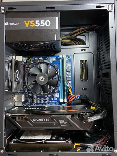 Пк Intel Core i5-3450/8Gb/256Gb SSD+1Tb/GTX 1050Ti