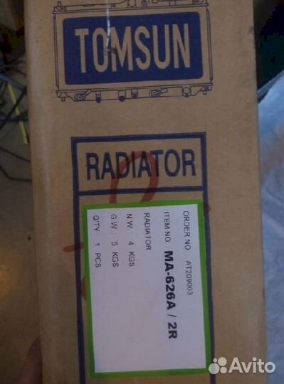 Радиатор охлаждения tomsun Mazda 626 CG#