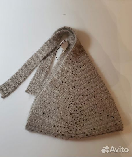 Вязаная косынка чепчик