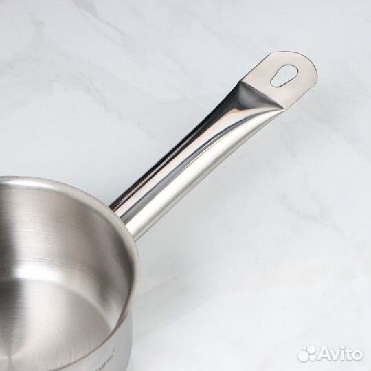 Ковш без крышки «Общепит», 1 л, d14 см, h7 см, мет