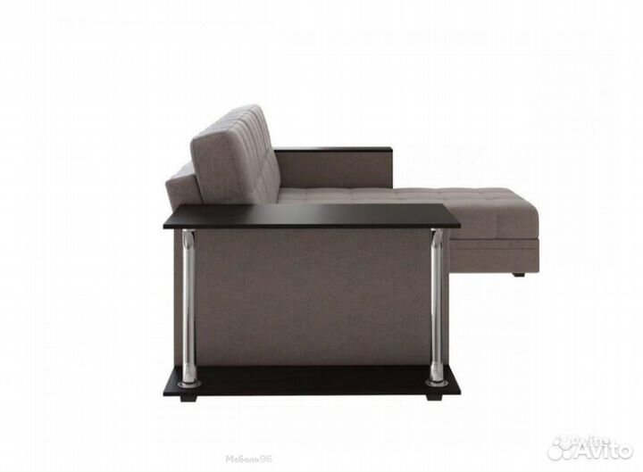 Диван угловой Атлант со столиком рогожка Нептун 54