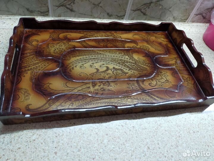 Поднос старинный