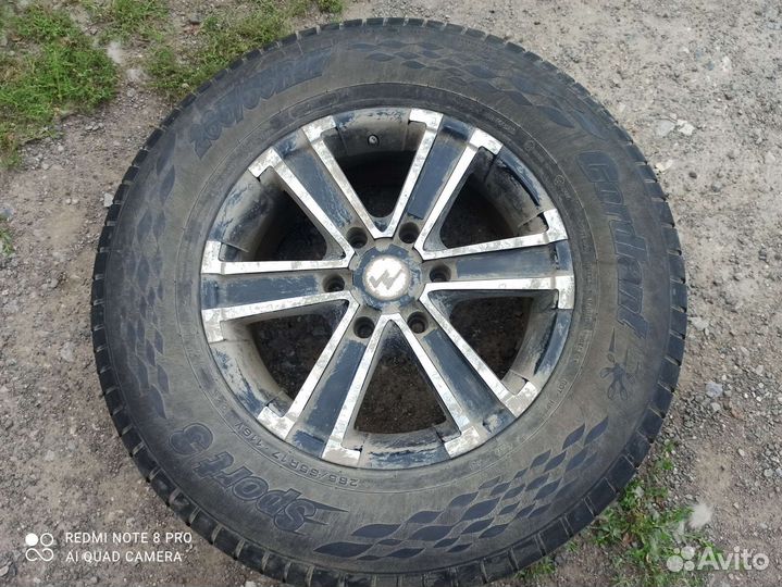 R17 Cordiant Sport 3 265/65, PCD 6x139.7 DIA 106.1