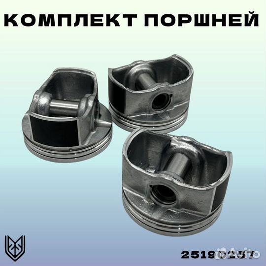 Комплект поршней с кольцами Опель 16XER +0,50