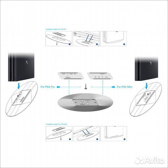 Вертикальный стенд для ps4 slim pro TP4-825