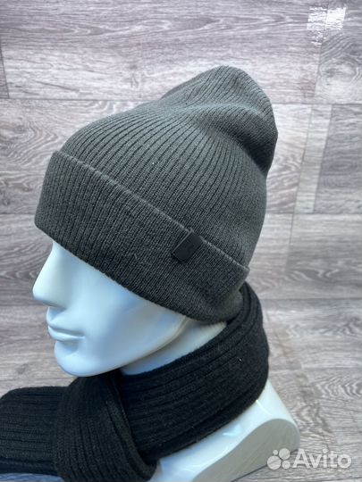 Шапка мужская вязаная из шерсти, Tesoro