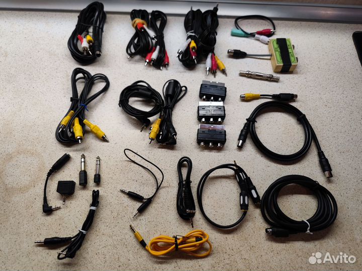 Кабели RCA Jack Aux S-video Scart