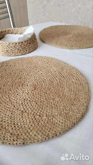 Салфетки сервировочные из джута