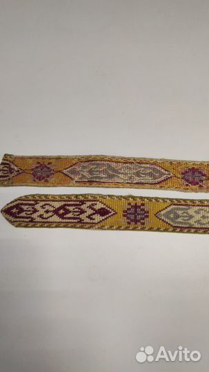 Пояс старинный вышитый крестом