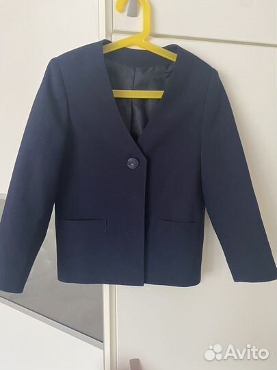 Школьный пиджак новый Синий