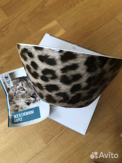 Мягкая игрушка в пиале Снежный барс