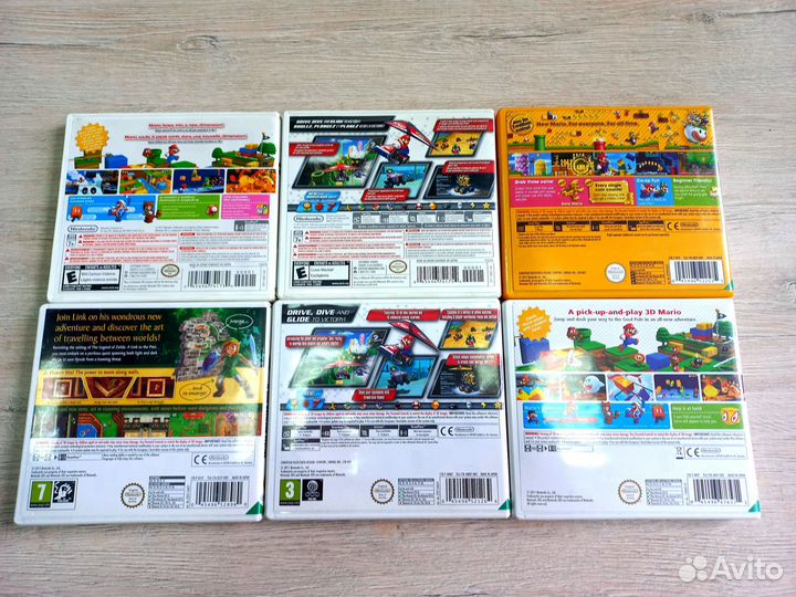 13 картриджей Nintendo 3DS (+ диски Wii U)