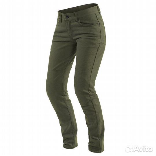 Dainese Classic Slim Lady Jeans Olive Зеленый