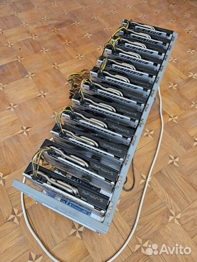 Майнинг ферма Rx 580 8G 12 карт