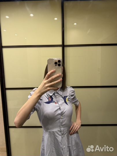 Платье рубашка zara S