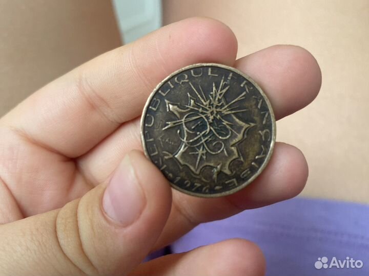 Монета, Франция, 10 франков, 1976