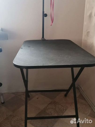 Стол для груминга складной + кронштейн с ринговкой