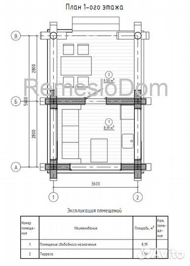 Беседка 5 на 3 из сосны kelo