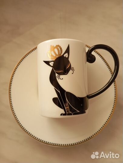 Чашка с блюдцем кофейная