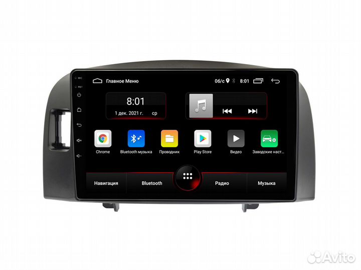 Магнитола Hyundai Sonata NF (2004-08) Android