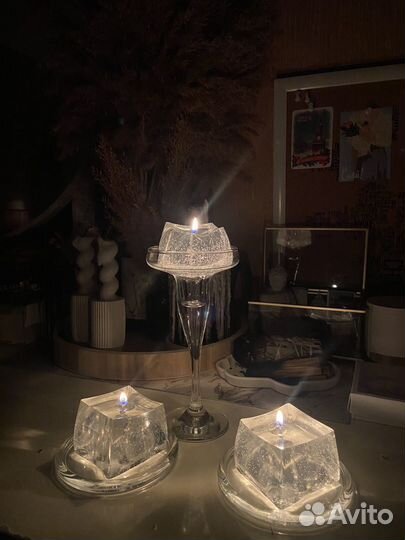 Свеча льдинка