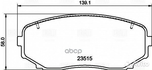 Колодки торм. для а/м Mazda CX-7 (09) /CX-9 (07)