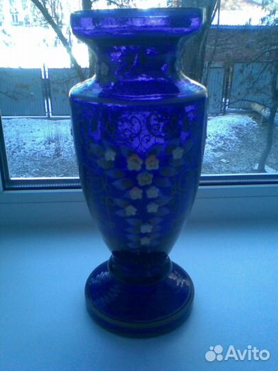 Ваза синяя