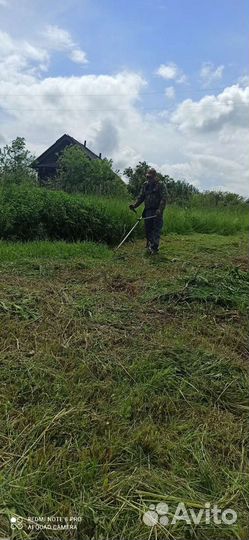 Вспашка земли, покос травы