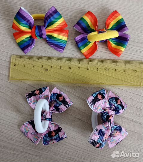 Резинки для волос, бантики