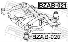 Bzab021 сайлентблок подрамника заднего MB X164