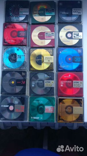 Минидиски MD (MiniDisc) sony,tdk,basf 80,74