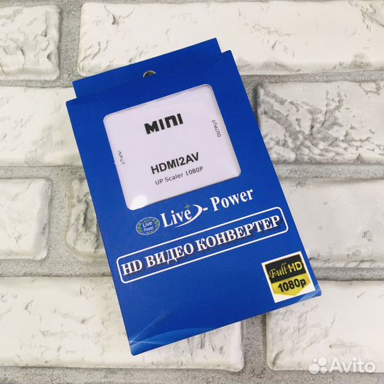 Конвертер переходник с hdmi на AV RCA