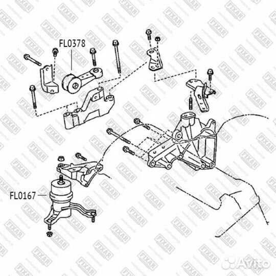 Fixar FL0167 Опора двигателя передняя