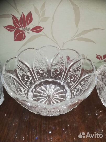 Салатник хрустальный