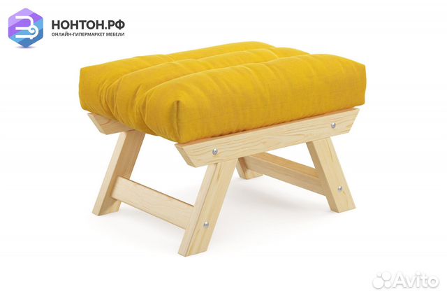 Пуф Амбер желтый