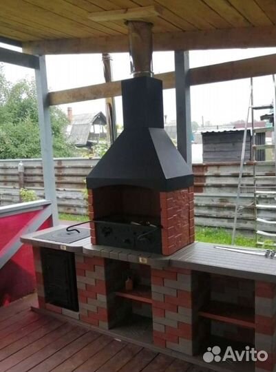 Уличные зоны барбекю всесезонные