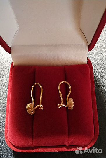 Золотые серьги детские