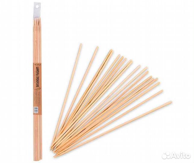 Набор шампуров 40 см береза 16 шт