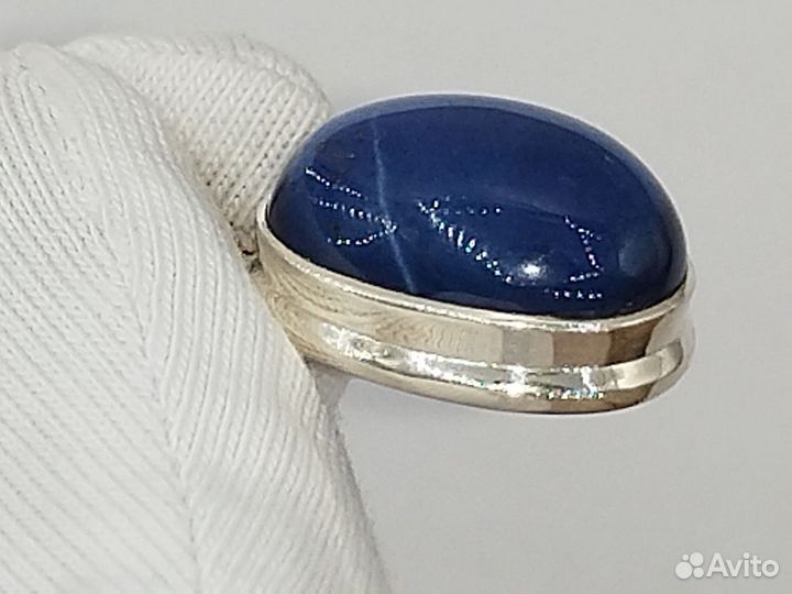 Сапфир звёздчатый кулон