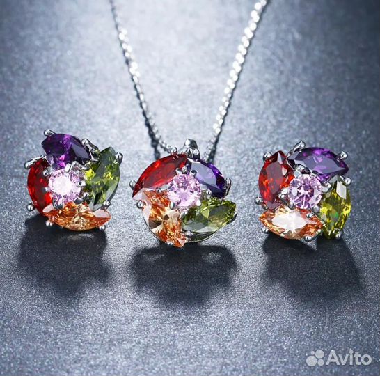 Серьги кулоны
