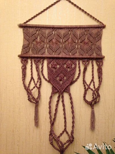 Настенное панно-кашпо/подвес для комнатных растени