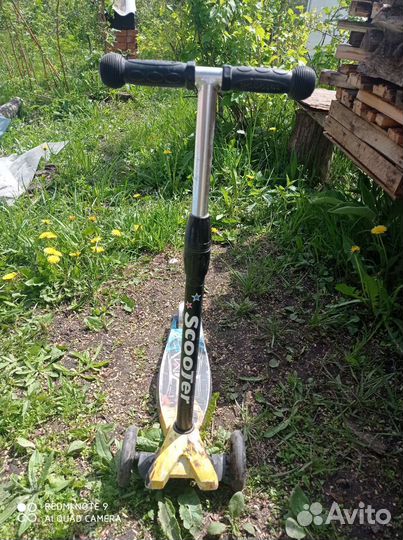 Самокат детский трехколесный бу