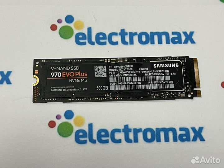 SSD 500gb Samsung 970 EVO Plus M.2 (с чеком)